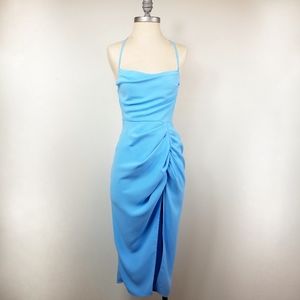 Amanda Uprichard Jasalina Dress in Pacific Blue size Small
